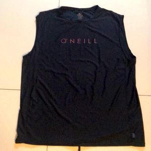 ONeill rash guard tank black nylon/spandex xtra large normal wear surf wear